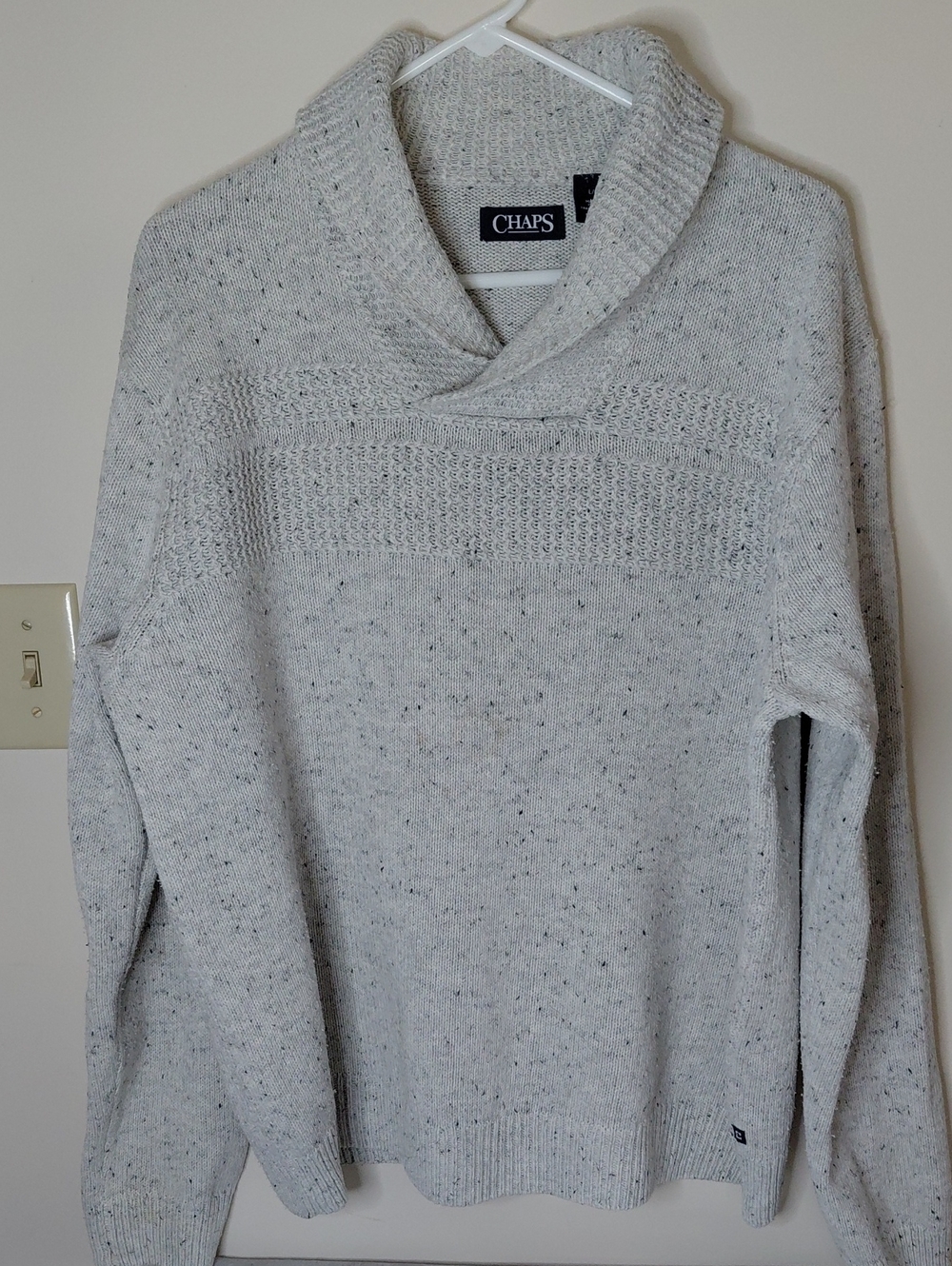 Mens Chaps Grey Sweater Sz L
